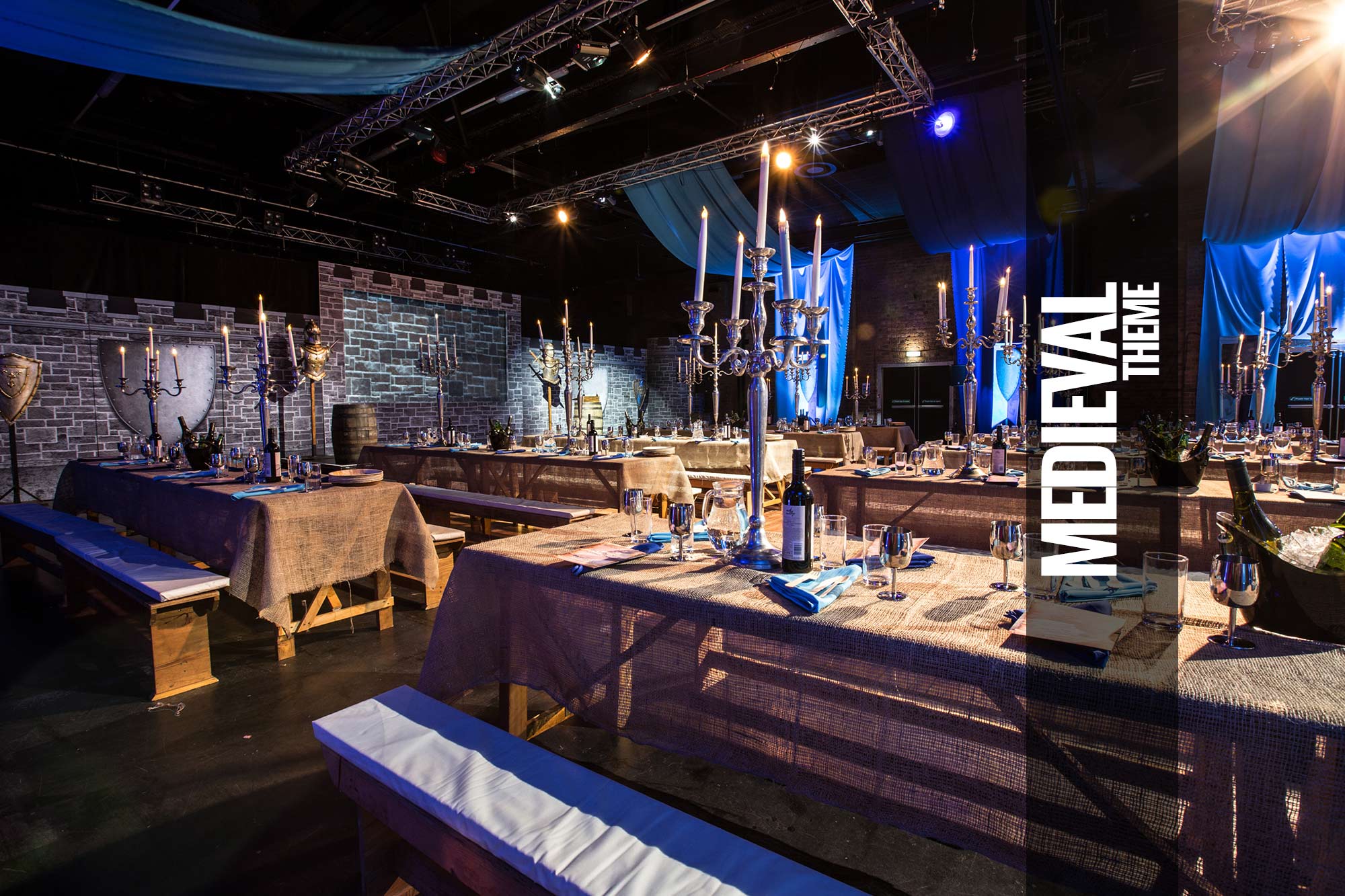 table round knights Themed Medieval Events Hire Parties For  &