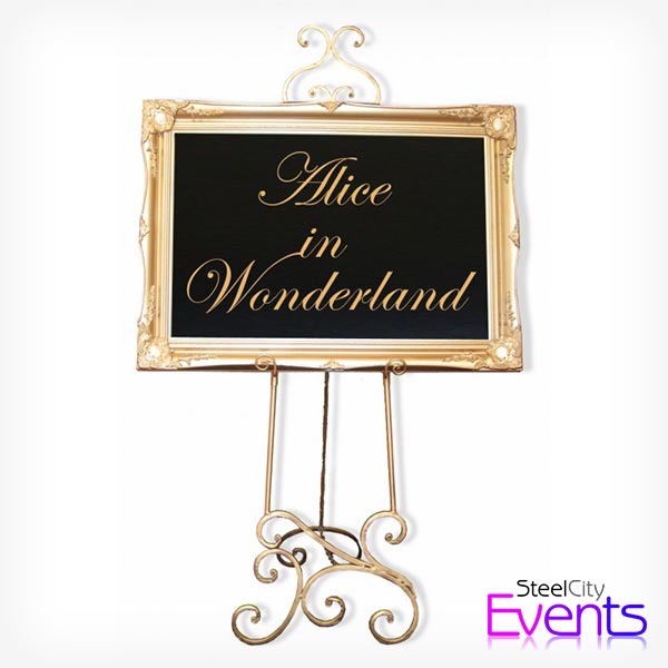 Alice in Wonderland Entrance Sign