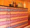 Fabric Covered Wooden Bar Unit