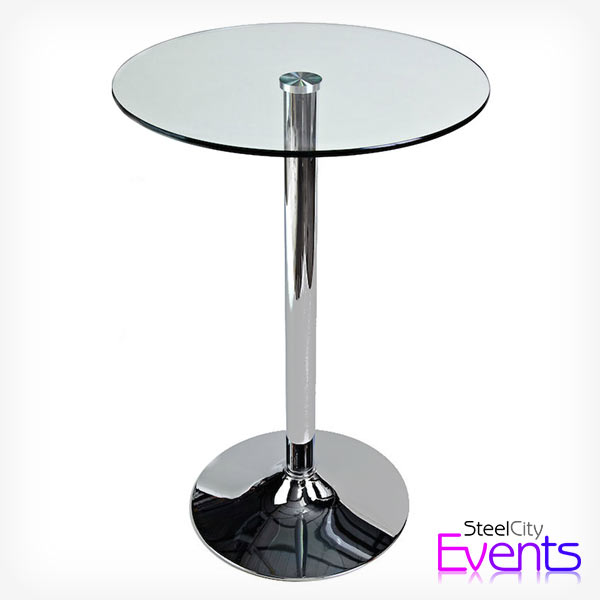 Glass Poseur Tables