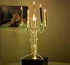 Illuminated Acrylic Candelabra Table Centre Piece