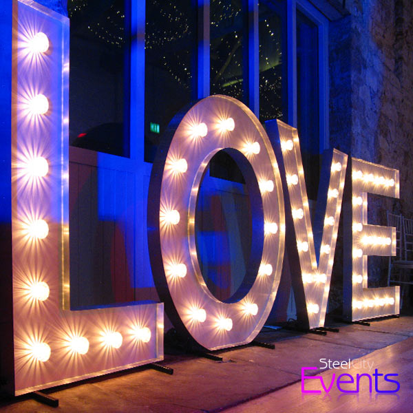 Illuminated LOVE Sign