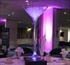 Illuminated Acrylic Candelabra Table Centre Piece