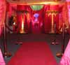 Vibrant Coloured Draped Entrance