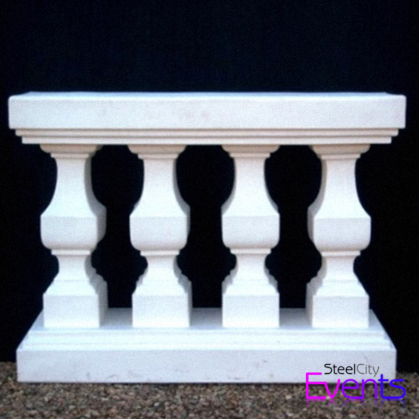 White Balustrading