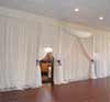 White Cloth Wall Draping